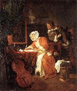 The Letter-Writer Surprised sg METSU, Gabriel